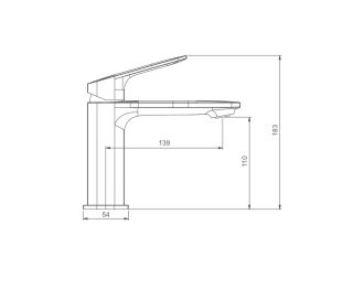 Смеситель для раковины Gappo G1028 хром